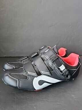 Peloton Cycling Bike Shoes Black Unisex Sz 41 Men Sz 8 Women Sz 10 Spin Click In